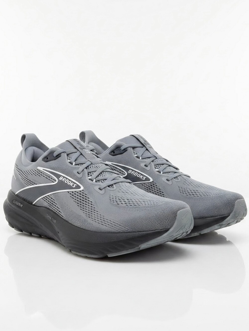 Brooks Glycerin 22 Men's Road Running Shoes Size 11.5 Gray Black Sneakers EUC
